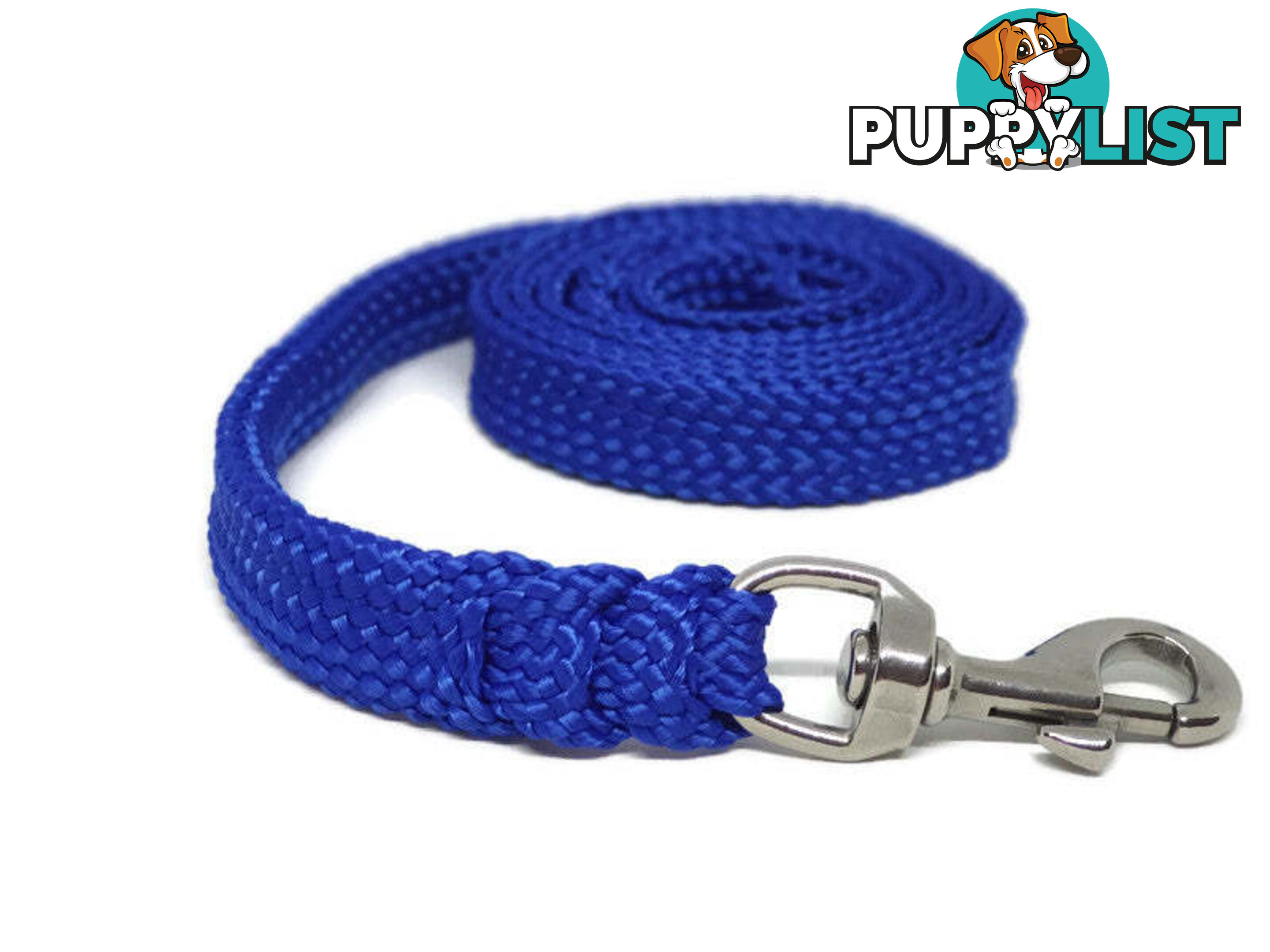 1.8m to 10m Long Dog Lead No Stitching Tough Yarnix 20mm Wide - YNXLD201.8SSGRN