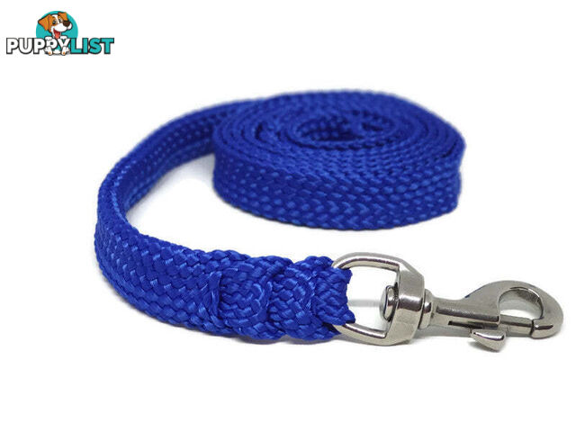 1.8m to 10m Long Dog Lead No Stitching Tough Yarnix 20mm Wide - YNXLD201.8SSGRN