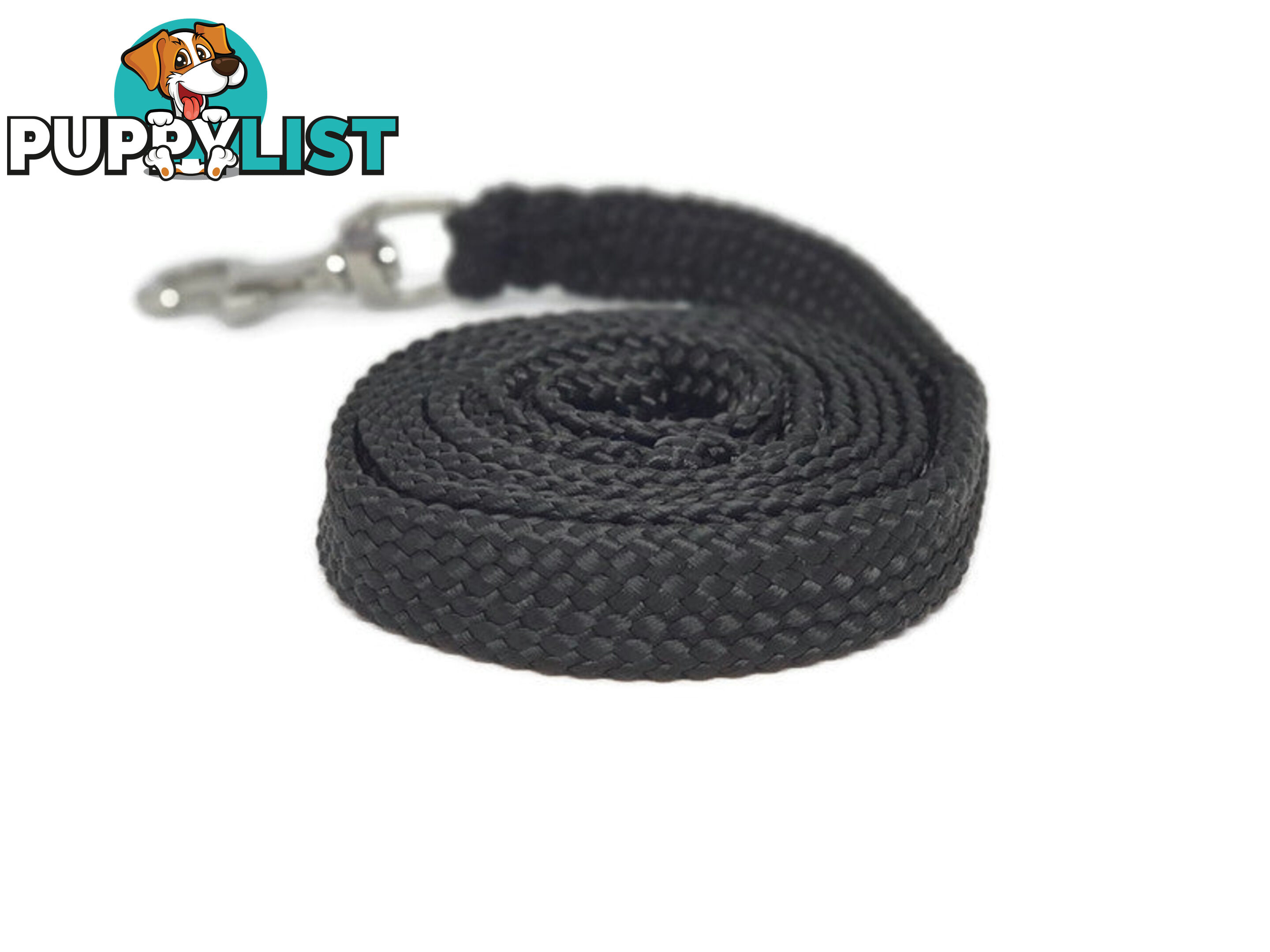 1.8m to 10m Long Dog Lead No Stitching Tough Yarnix 20mm Wide - YNXLD201.8SSGRN