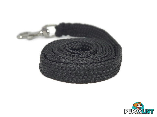 1.8m to 10m Long Dog Lead No Stitching Tough Yarnix 20mm Wide - YNXLD201.8SSGRN