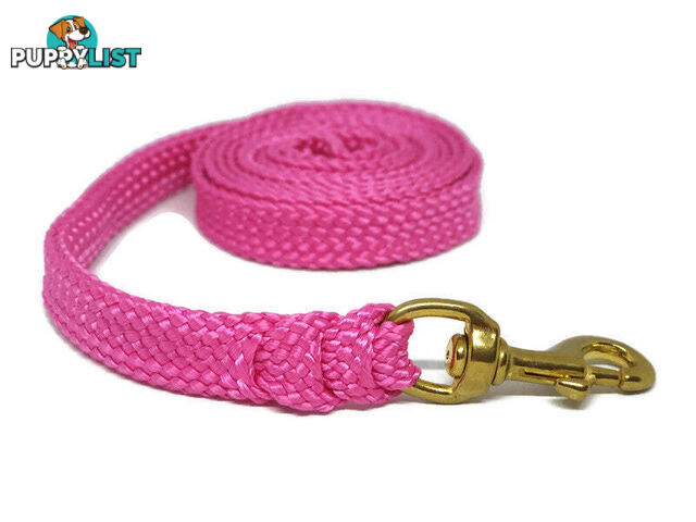 1.8m to 10m Long Dog Lead No Stitching Tough Yarnix 20mm Wide - YNXLD201.8SSGRN