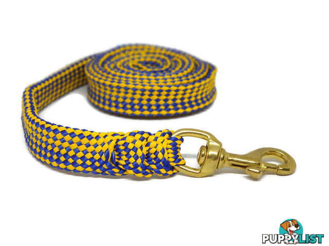 1.8m to 10m Long Dog Lead No Stitching Tough Yarnix 20mm Wide - YNXLD201.8SSGRN
