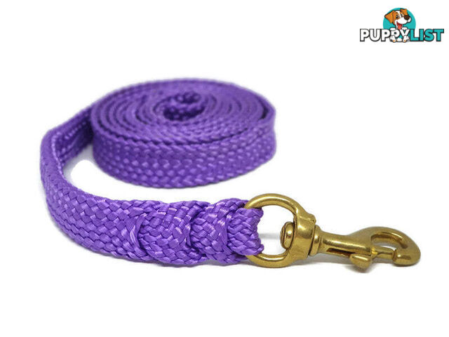 1.8m to 10m Long Dog Lead No Stitching Tough Yarnix 20mm Wide - YNXLD201.8SSGRN