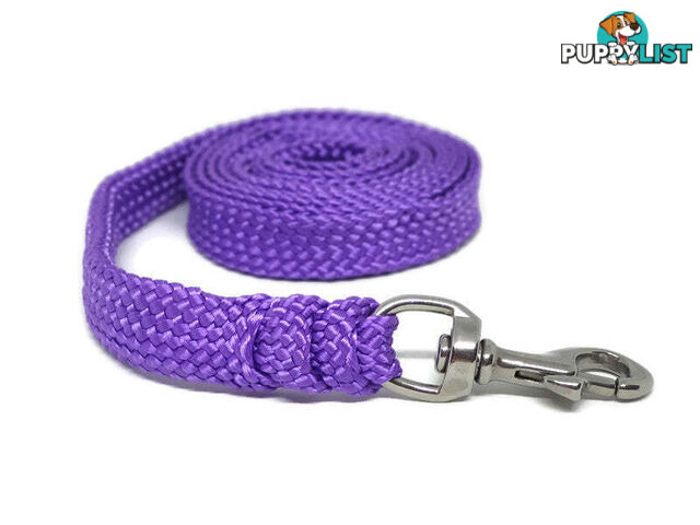 1.8m to 10m Long Dog Lead No Stitching Tough Yarnix 20mm Wide - YNXLD201.8SSGRN