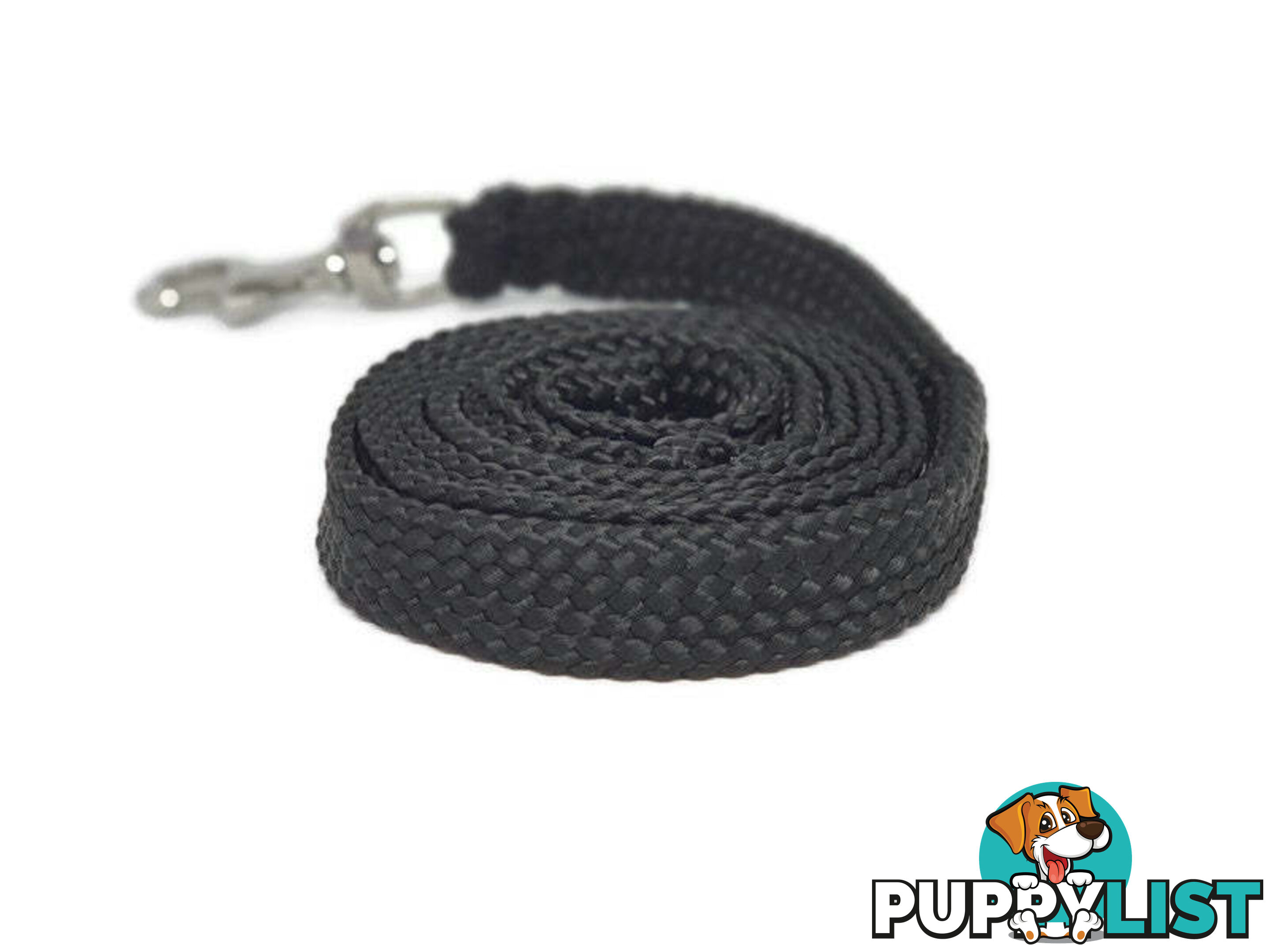 1.8m to 10m Long Dog Lead No Stitching Tough Yarnix 20mm Wide - YNXLD201.8SSGRN
