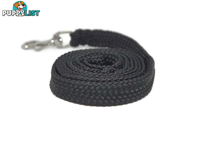 1.8m to 10m Long Dog Lead No Stitching Tough Yarnix 20mm Wide - YNXLD201.8SSGRN