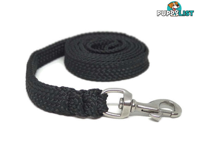 1.8m to 10m Long Dog Lead No Stitching Tough Yarnix 20mm Wide - YNXLD201.8SSGRN
