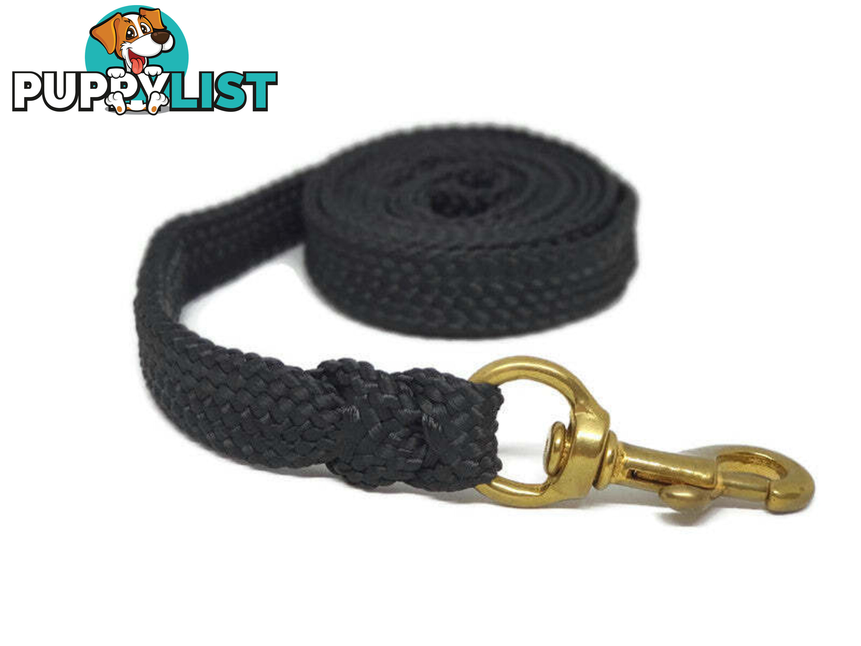 1.8m to 10m Long Dog Lead No Stitching Tough Yarnix 20mm Wide - YNXLD201.8SSGRN