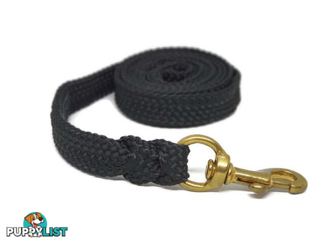 1.8m to 10m Long Dog Lead No Stitching Tough Yarnix 20mm Wide - YNXLD201.8SSGRN