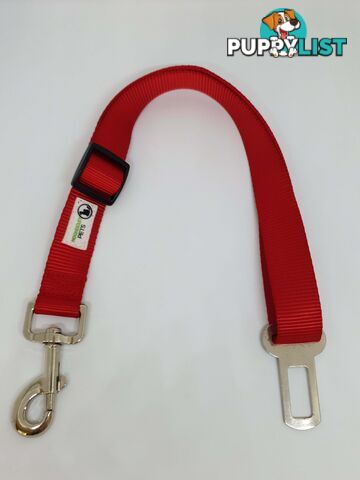 Seat Belt Safety Travel Attachment Connector - Moondidley Pets - MDPSBRED