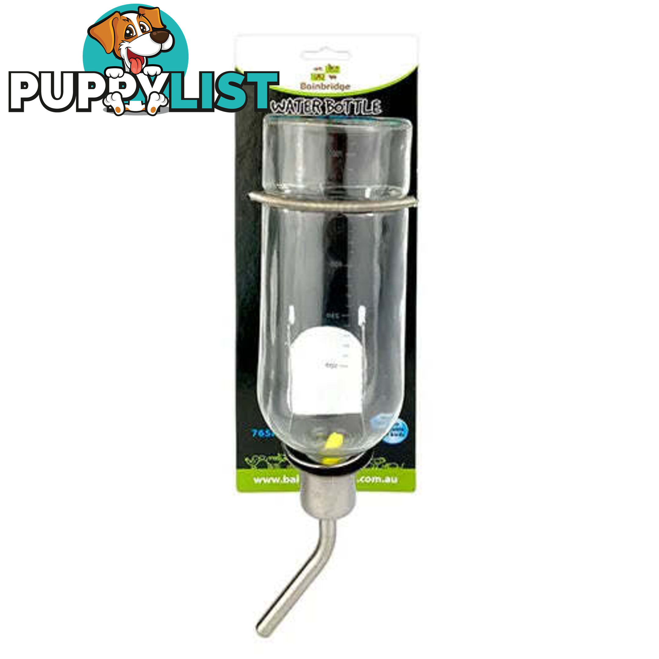 GLASS WATER BOTTLE RABBITS - BAINBRIDGE - BB-A8113