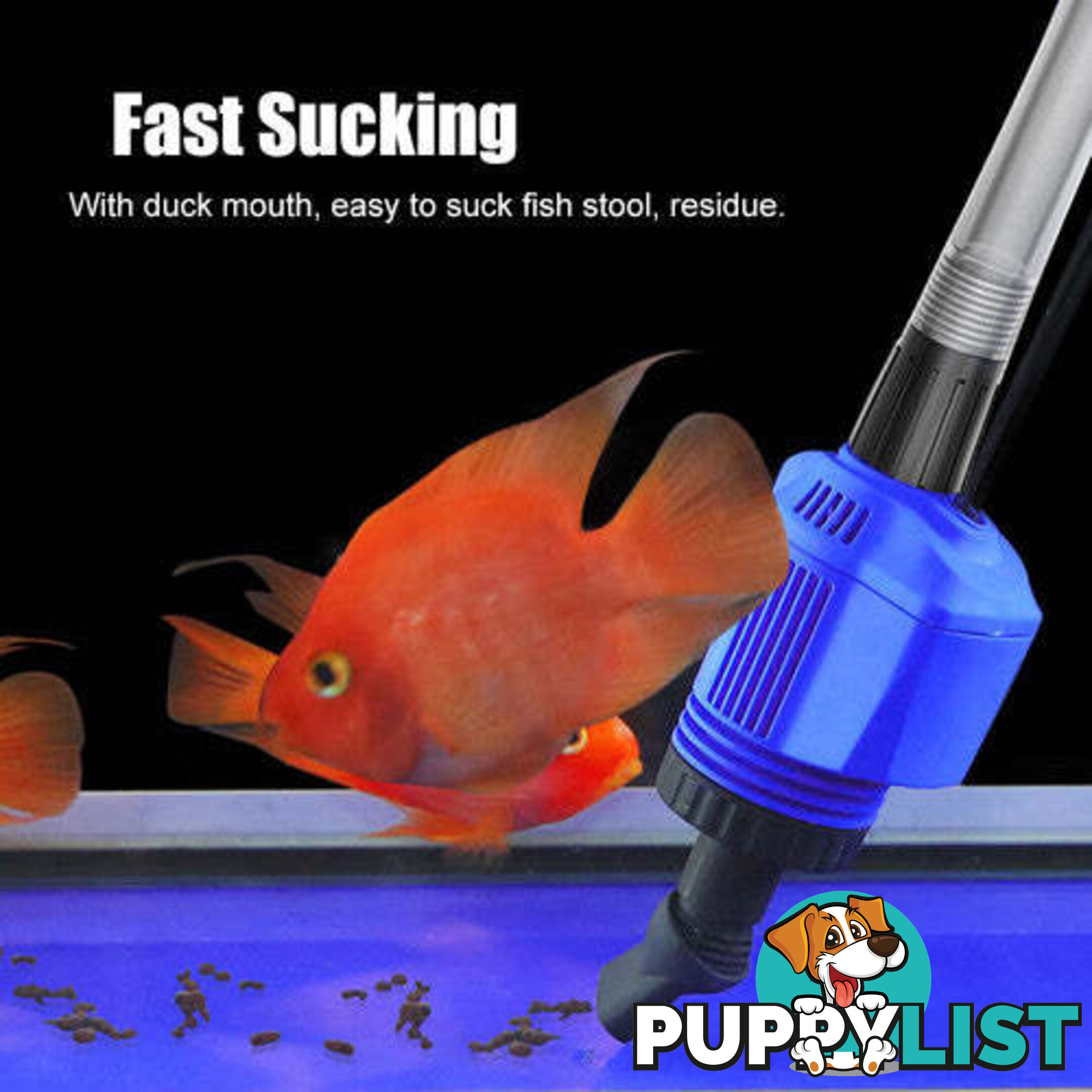 Electric Aquarium Fish Tank Cleaner Water Exchanger Siphon Vacuum Sand Cleaner - V201-GAA01BLU20AU