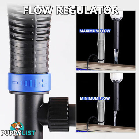 Electric Aquarium Fish Tank Cleaner Water Exchanger Siphon Vacuum Sand Cleaner - V201-GAA01BLU20AU