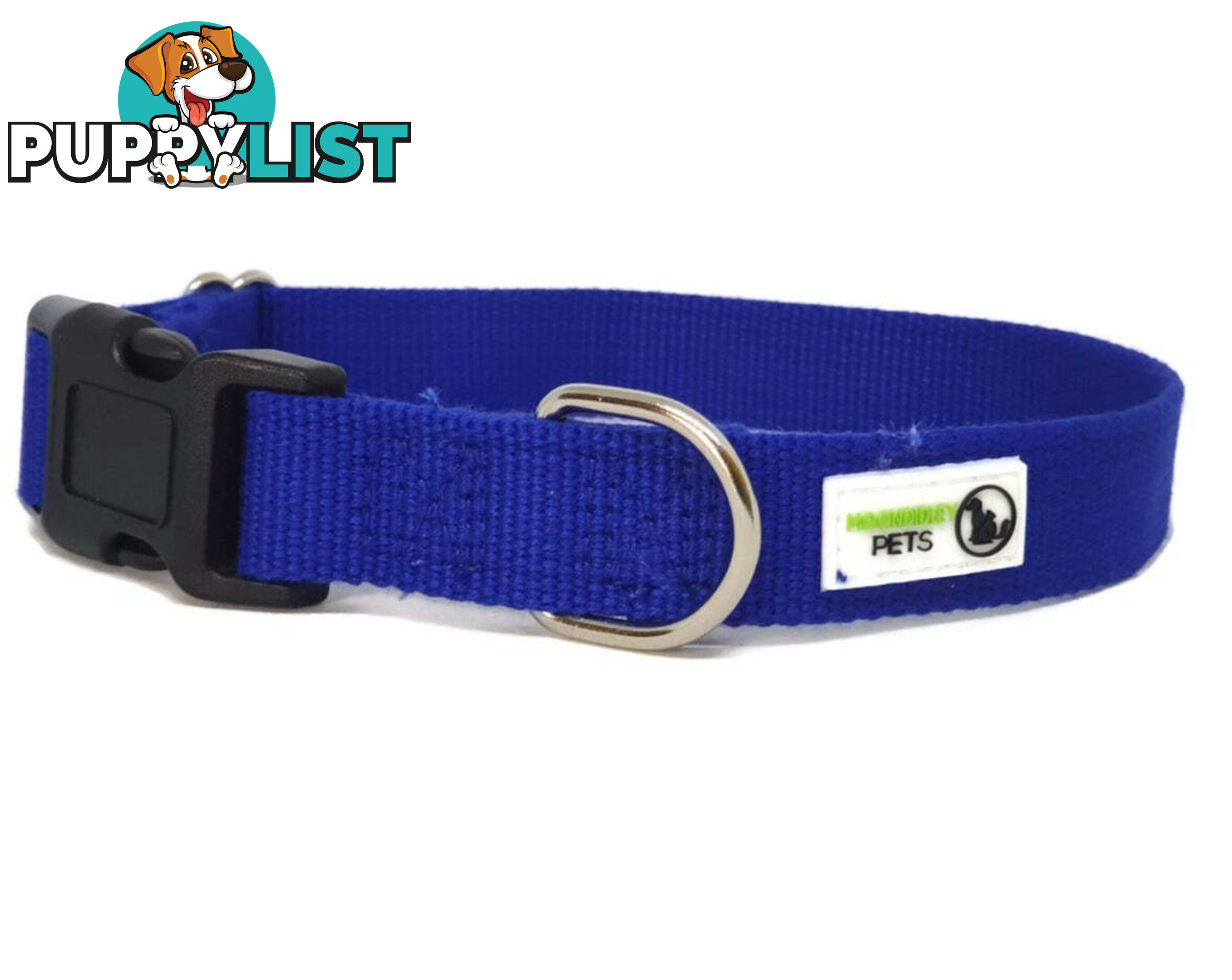 100% Pure Bamboo Fibre Dog Collar Plastic Buckle - Moondidley Pets - MDPCOLBAMXSRED