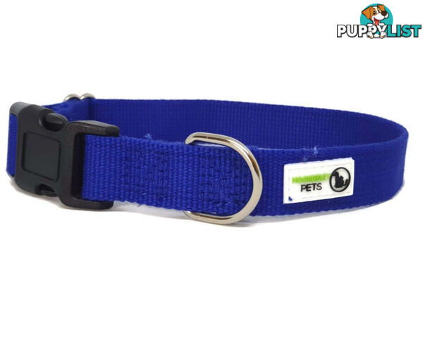 100% Pure Bamboo Fibre Dog Collar Plastic Buckle - Moondidley Pets - MDPCOLBAMXSRED