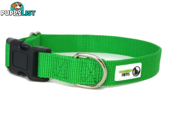 100% Pure Bamboo Fibre Dog Collar Plastic Buckle - Moondidley Pets - MDPCOLBAMXSRED