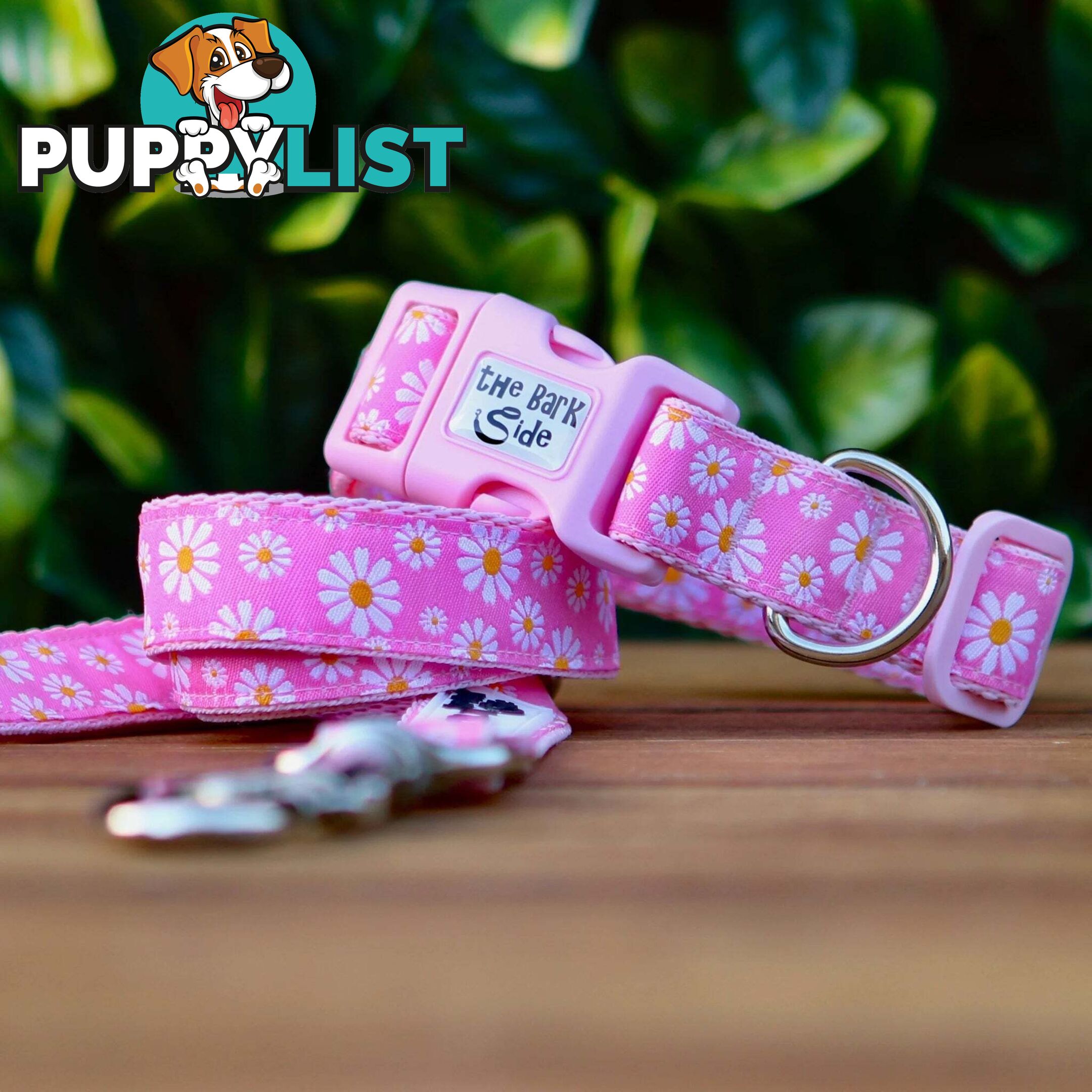 Daisy Dog Lead / Dog Leash - Hand Made by The Bark Side - TBSLDDAIPNK201.5