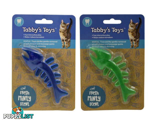 Cat Fish Skeleton Toy - Dental - Tabby's Toys - PPP-TOY2019111904GRN