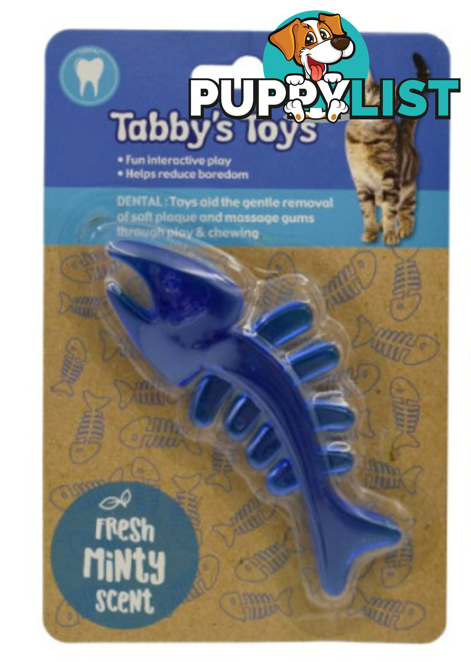 Cat Fish Skeleton Toy - Dental - Tabby's Toys - PPP-TOY2019111904GRN