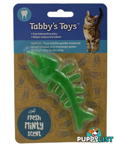 Cat Fish Skeleton Toy - Dental - Tabby's Toys - PPP-TOY2019111904GRN