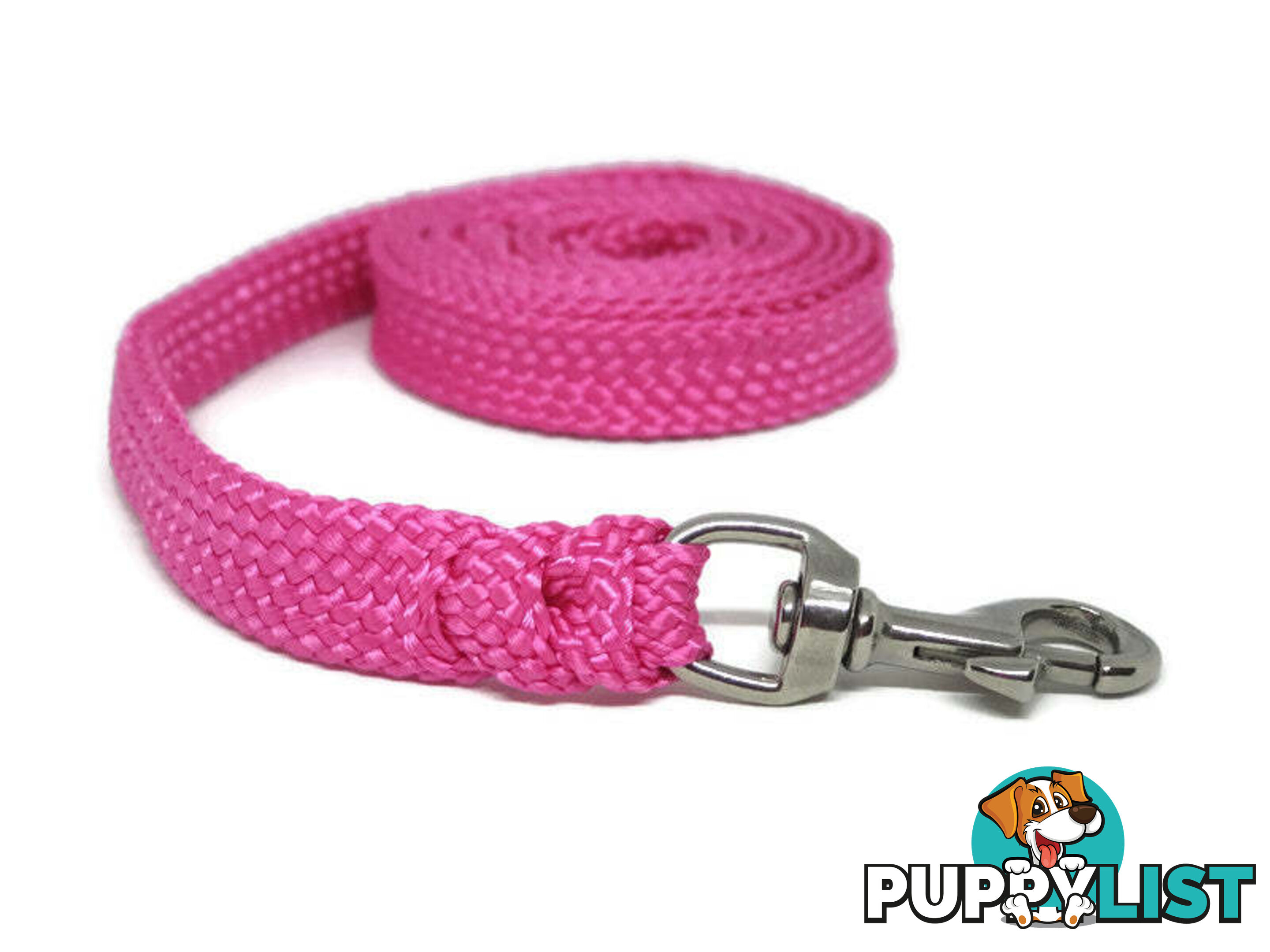 1.8m to 10m Long Dog Lead No Stitching Tough Yarnix 20mm Wide - YNXLD2010SSRED