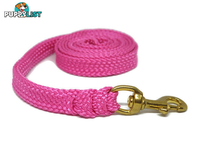 1.8m to 10m Long Dog Lead No Stitching Tough Yarnix 20mm Wide - YNXLD2010SSRED
