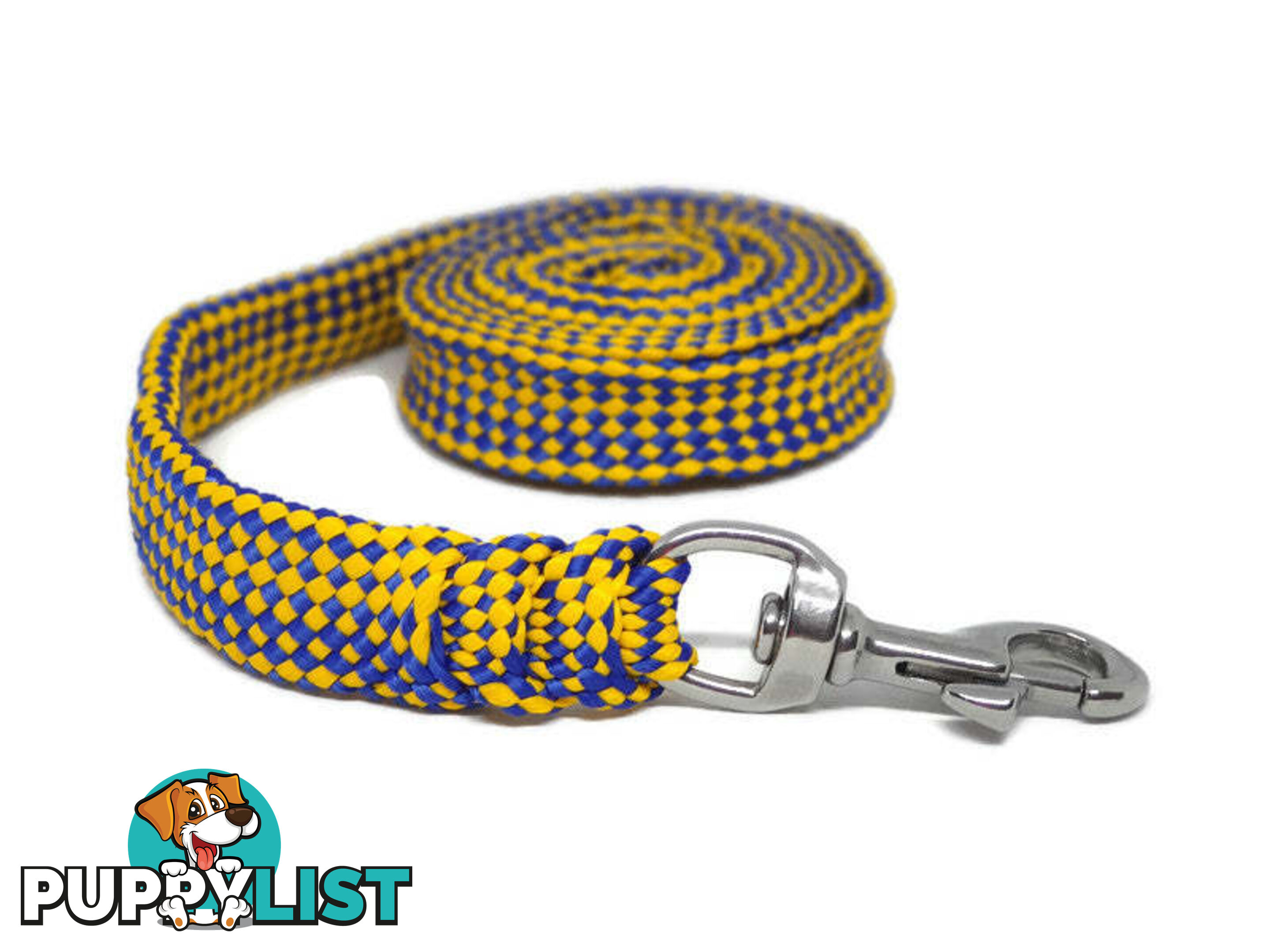 1.8m to 10m Long Dog Lead No Stitching Tough Yarnix 20mm Wide - YNXLD2010SSRED