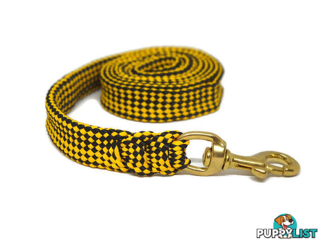 1.8m to 10m Long Dog Lead No Stitching Tough Yarnix 20mm Wide - YNXLD2010SSRED