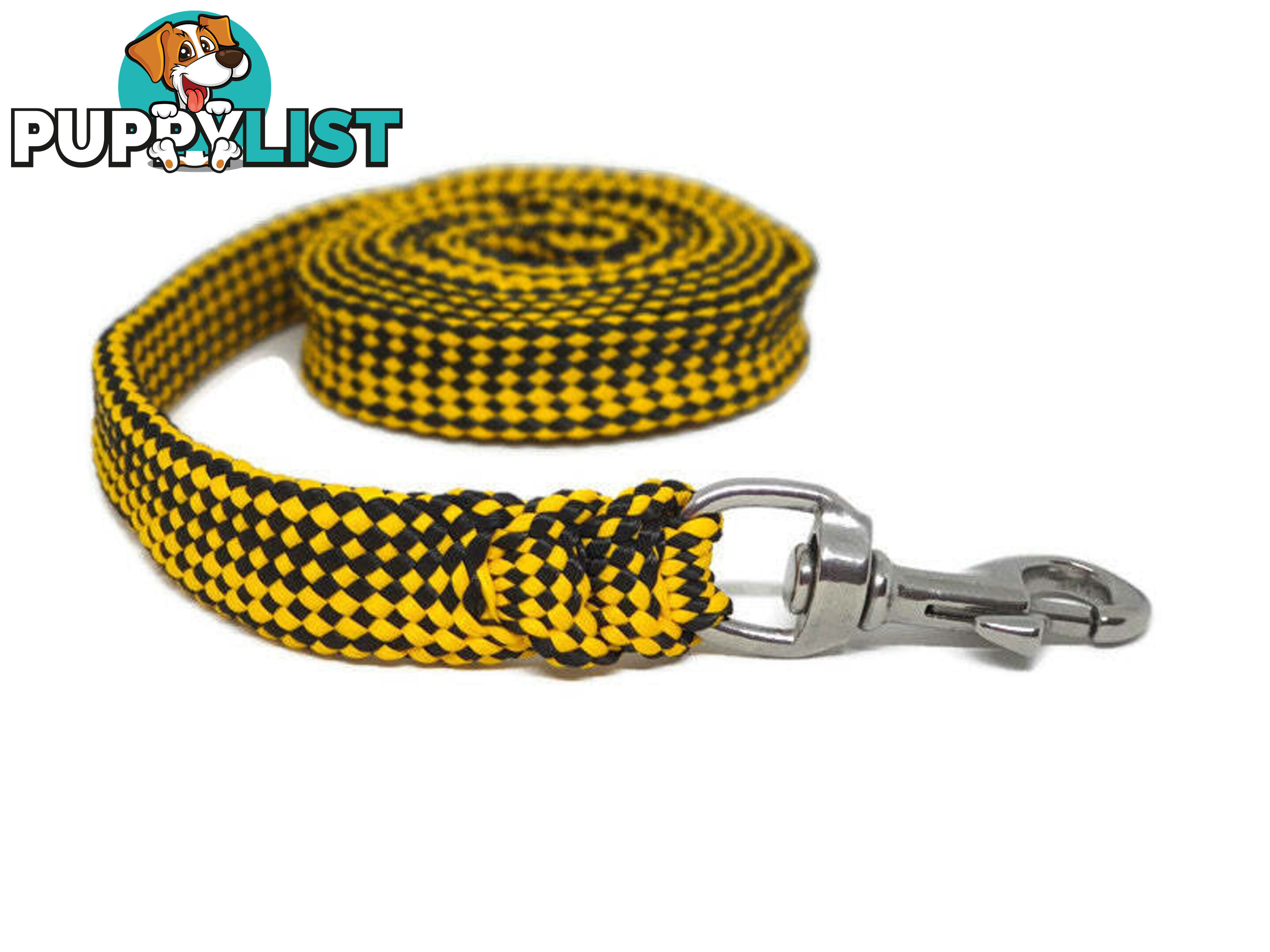 1.8m to 10m Long Dog Lead No Stitching Tough Yarnix 20mm Wide - YNXLD2010SSRED