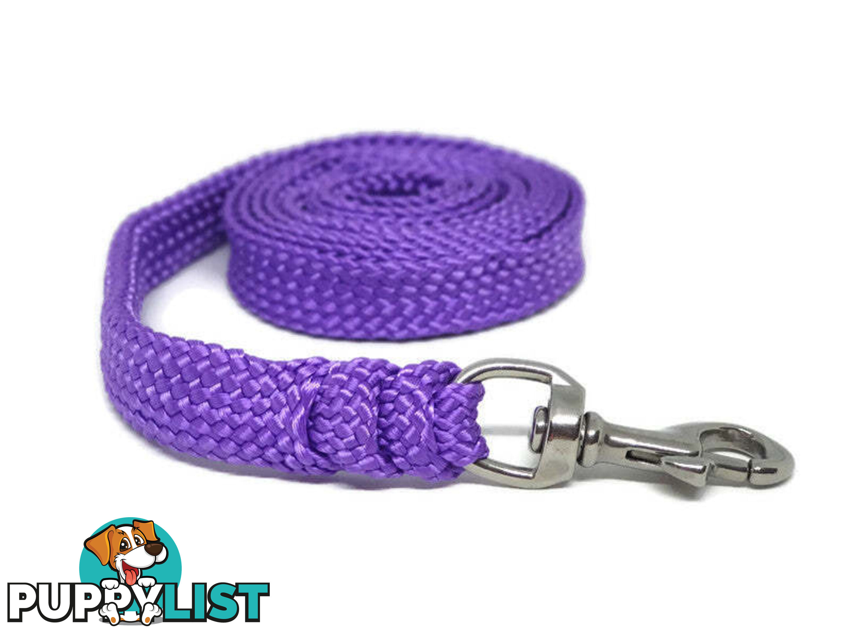 1.8m to 10m Long Dog Lead No Stitching Tough Yarnix 20mm Wide - YNXLD2010SSRED