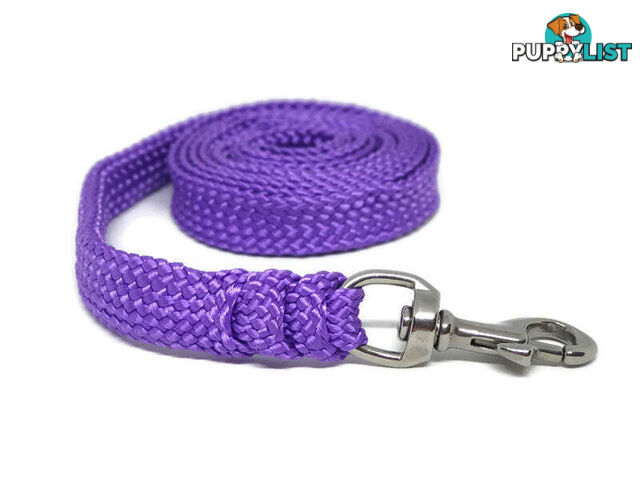 1.8m to 10m Long Dog Lead No Stitching Tough Yarnix 20mm Wide - YNXLD2010SSRED