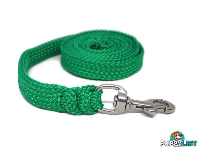1.8m to 10m Long Dog Lead No Stitching Tough Yarnix 20mm Wide - YNXLD2010SSRED