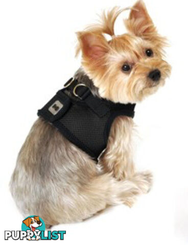 Vest Harness Pet Dog-Cat Step-in Velcro and Buckle Attachments - Moondidley Pets - MDPVESTXLRED