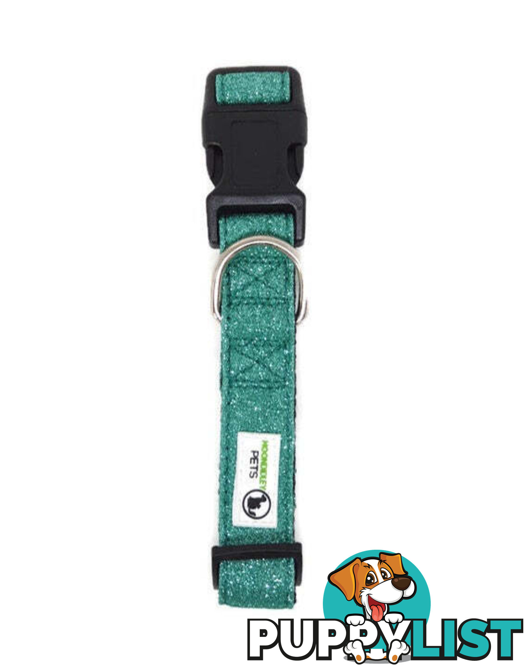 Bling Glitter Overlay Nylon Collar - Breakaway Buckle - Moondidley Pets - MDPCOLBLIXSRED