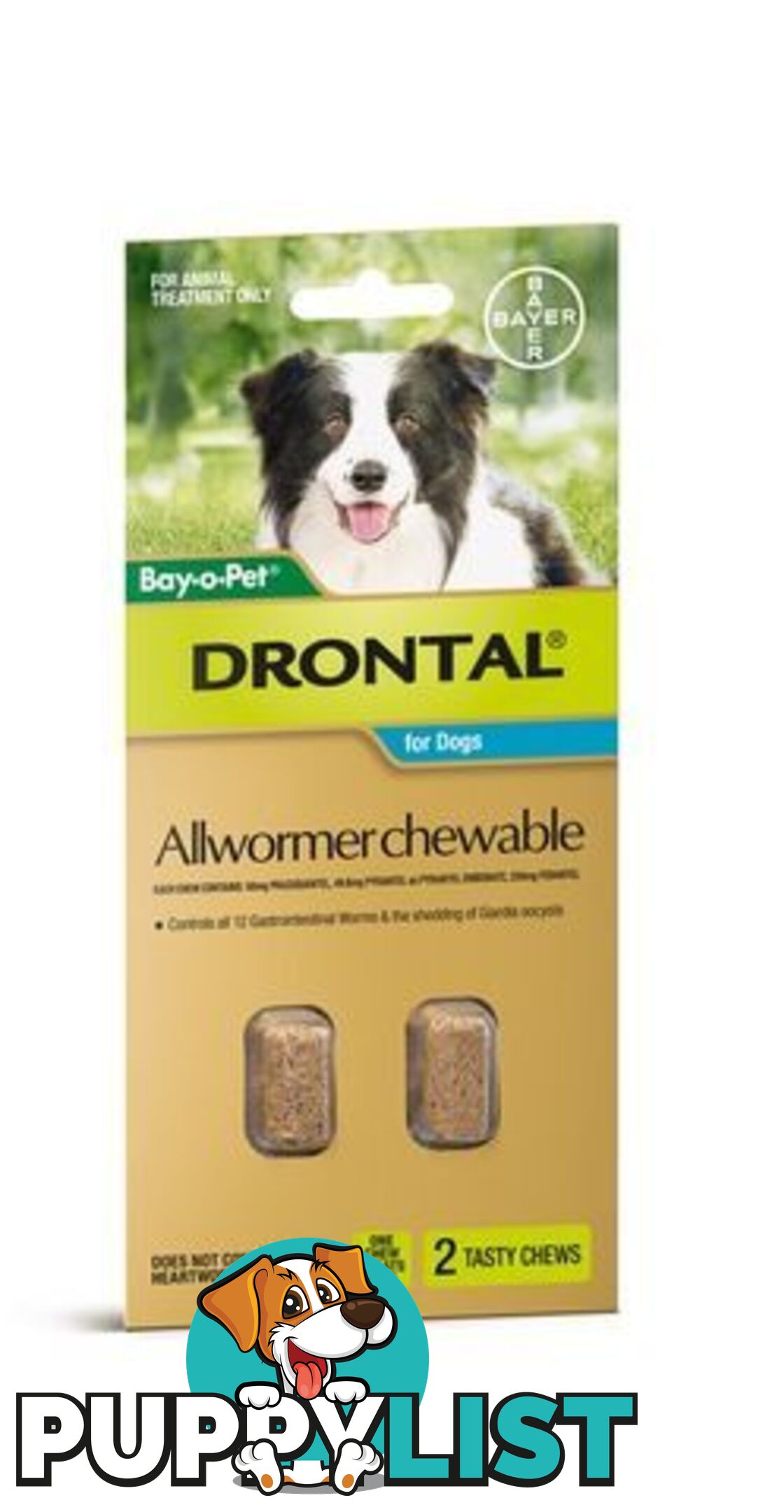 Drontal Dog 10Kg Chewable 2S - Allwormer - WPDHD0100