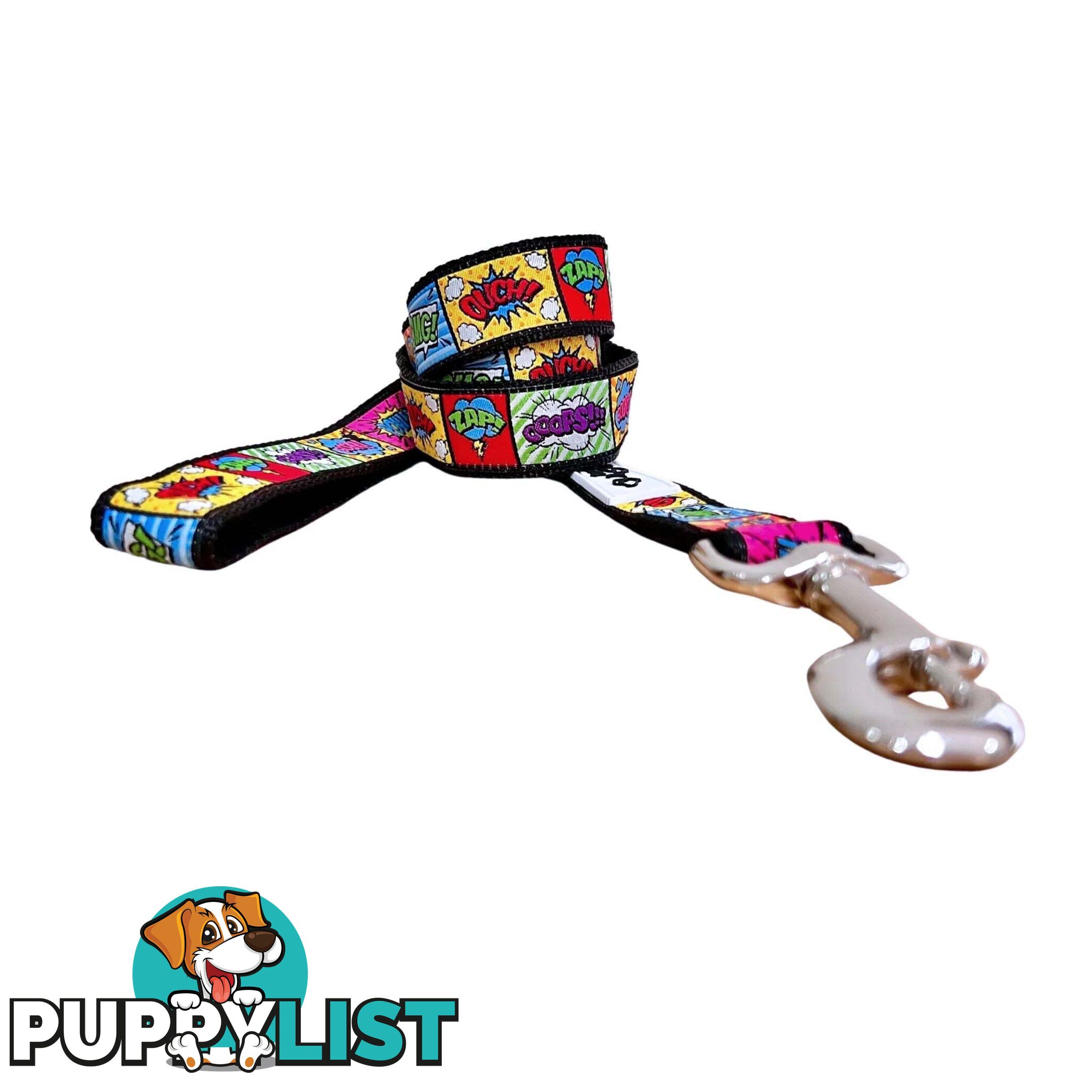 Comic Mania Dog Lead / Dog Leash - Hand Made by The Bark Side - TBSLDCOM251.5