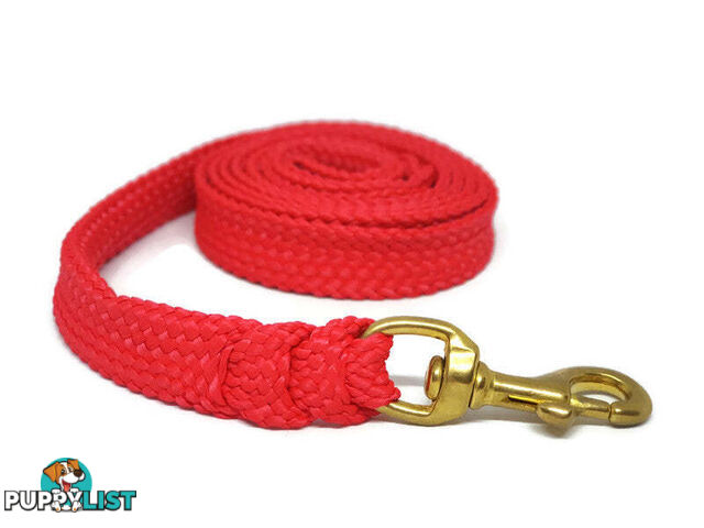 1.8m to 10m Long Dog Lead No Stitching Tough Yarnix 20mm Wide - YNXLD201.8SSBLUYEL