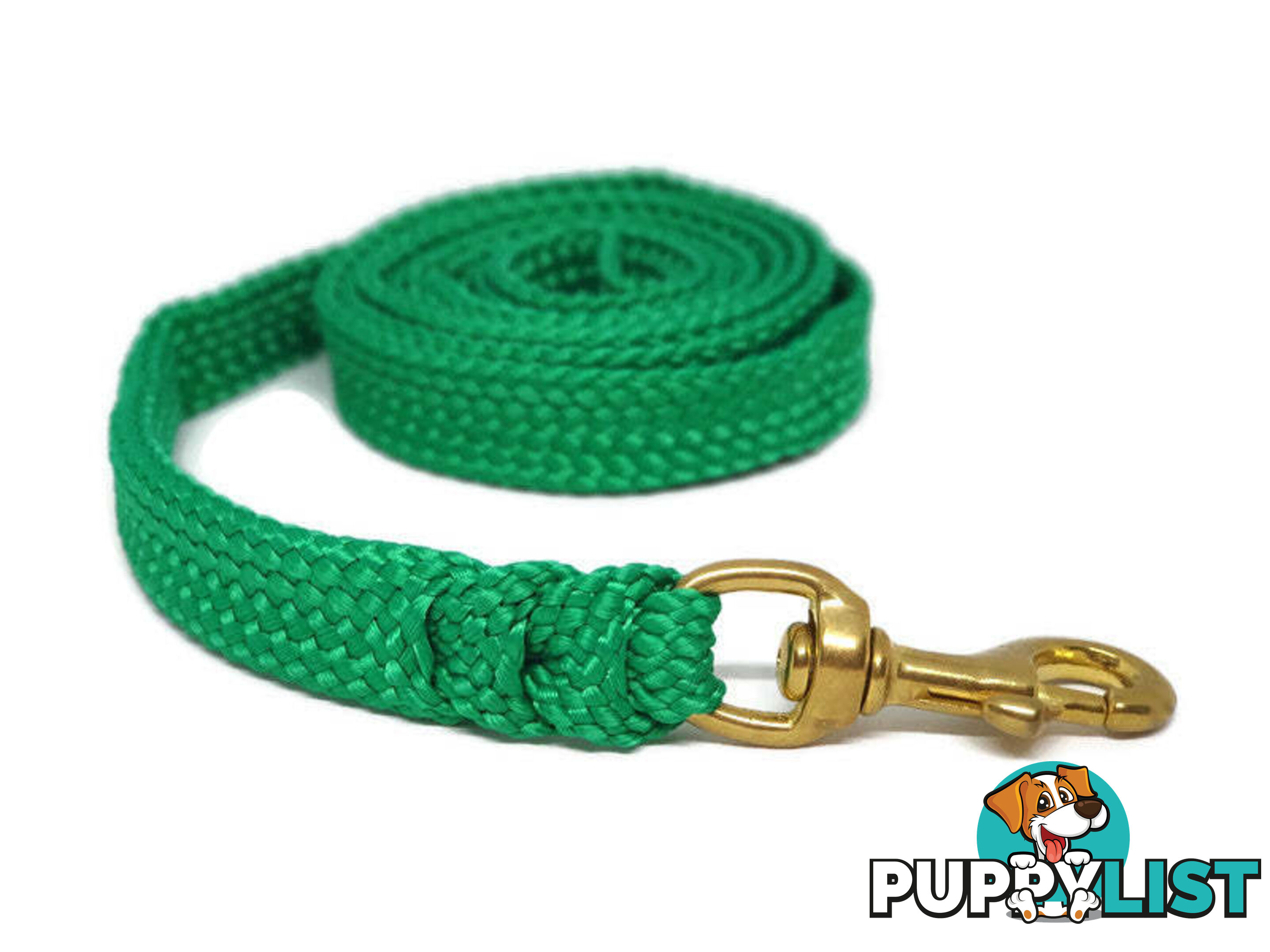 1.8m to 10m Long Dog Lead No Stitching Tough Yarnix 20mm Wide - YNXLD201.8SSBLUYEL