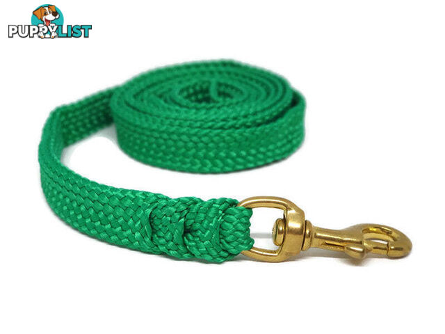 1.8m to 10m Long Dog Lead No Stitching Tough Yarnix 20mm Wide - YNXLD201.8SSBLUYEL