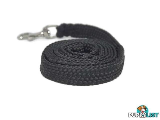 1.8m to 10m Long Dog Lead No Stitching Tough Yarnix 20mm Wide - YNXLD201.8SSBLUYEL