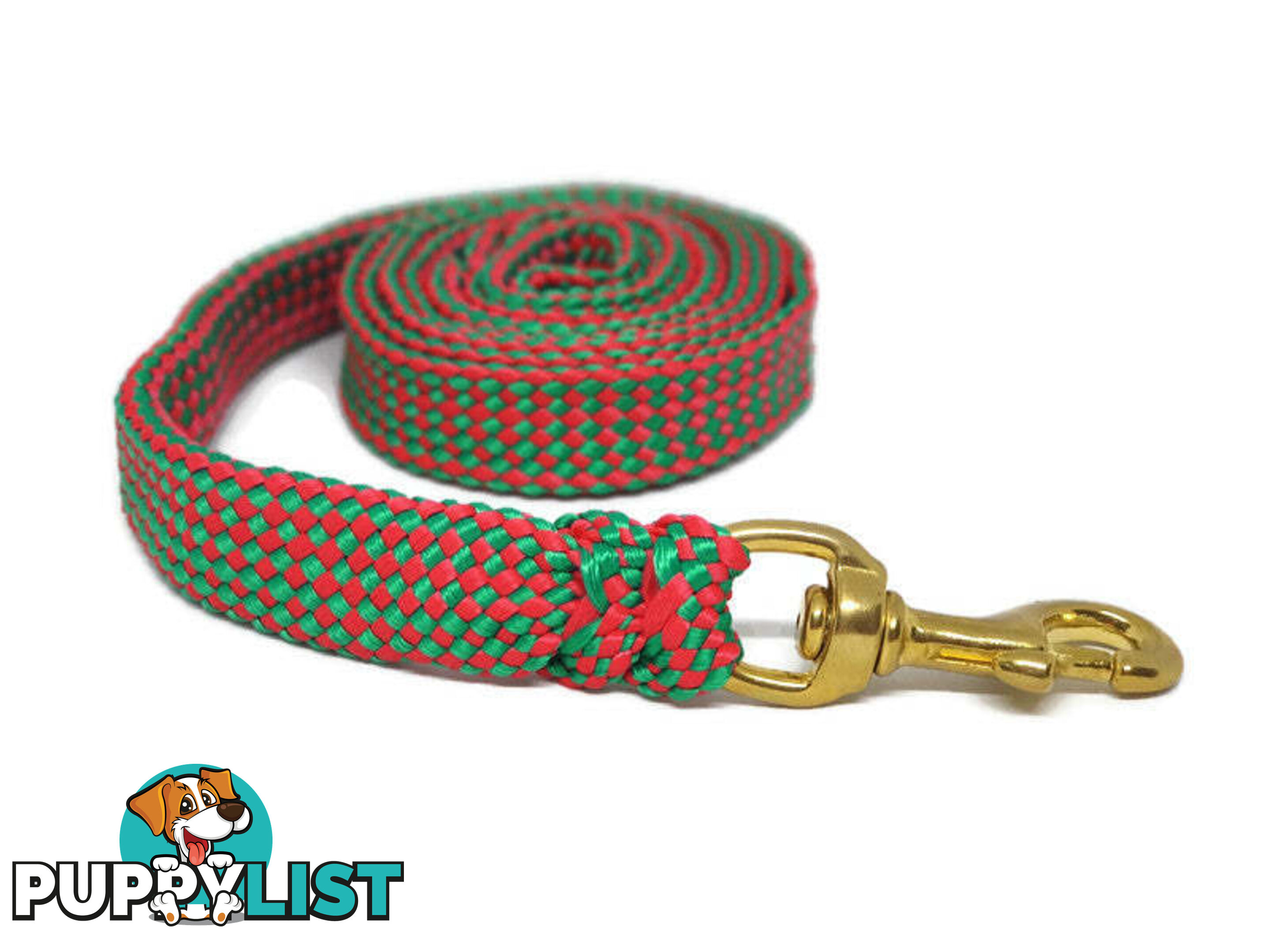 1.8m to 10m Long Dog Lead No Stitching Tough Yarnix 20mm Wide - YNXLD201.8SSBLUYEL