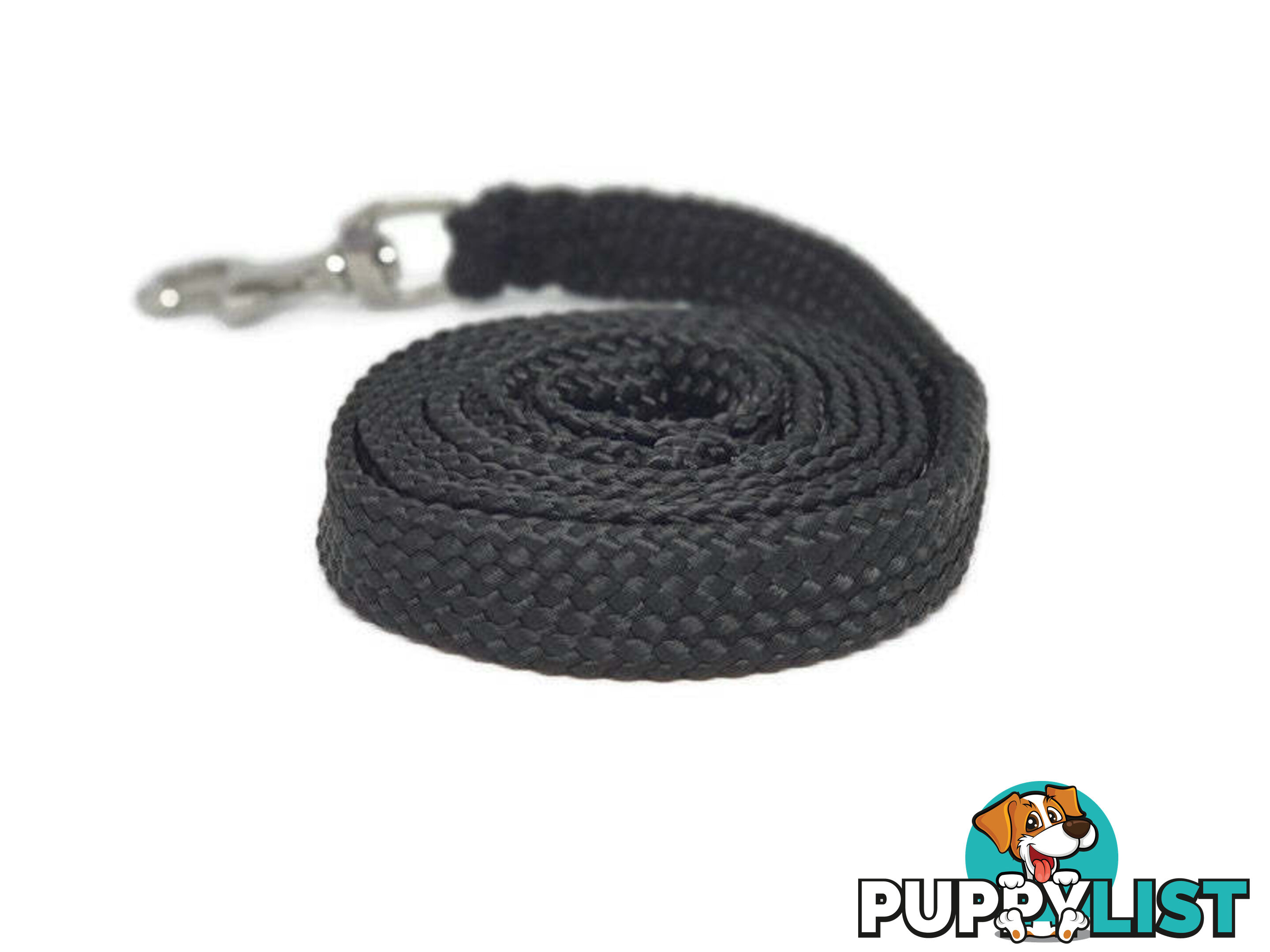 1.8m to 10m Long Dog Lead No Stitching Tough Yarnix 20mm Wide - YNXLD201.8SSBLUYEL