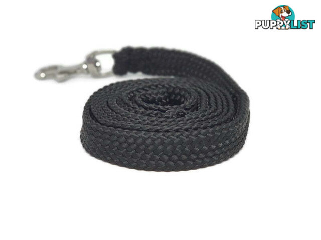 1.8m to 10m Long Dog Lead No Stitching Tough Yarnix 20mm Wide - YNXLD201.8SSBLUYEL
