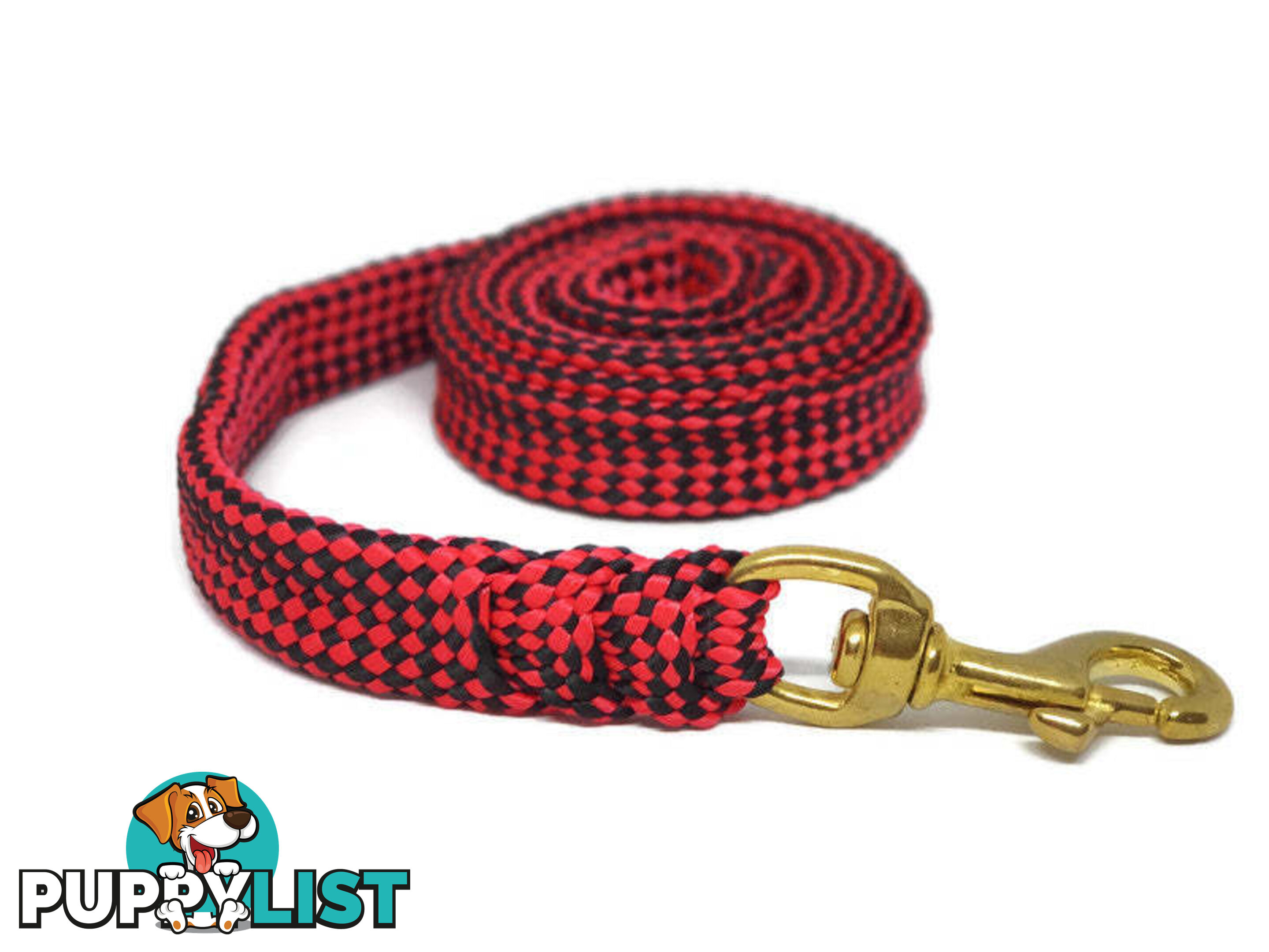 1.8m to 10m Long Dog Lead No Stitching Tough Yarnix 20mm Wide - YNXLD201.8SSBLUYEL