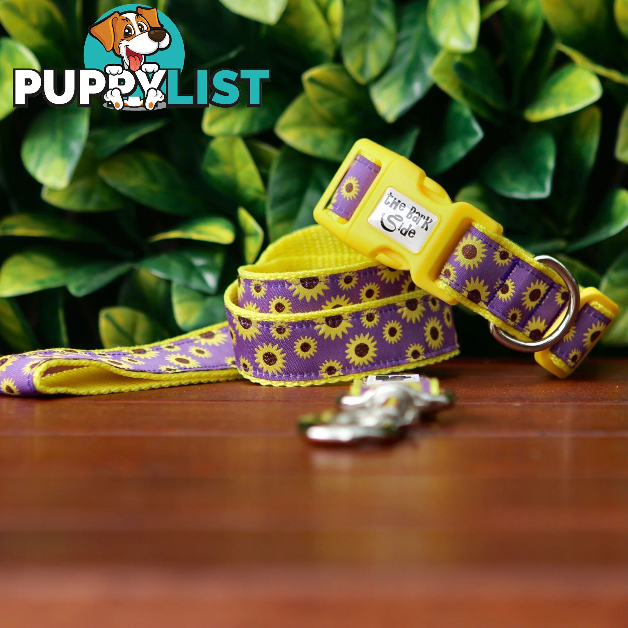 Sunflower Dog Lead / Dog Leash - Hand Made by The Bark Side - TBSLDSUN201.2