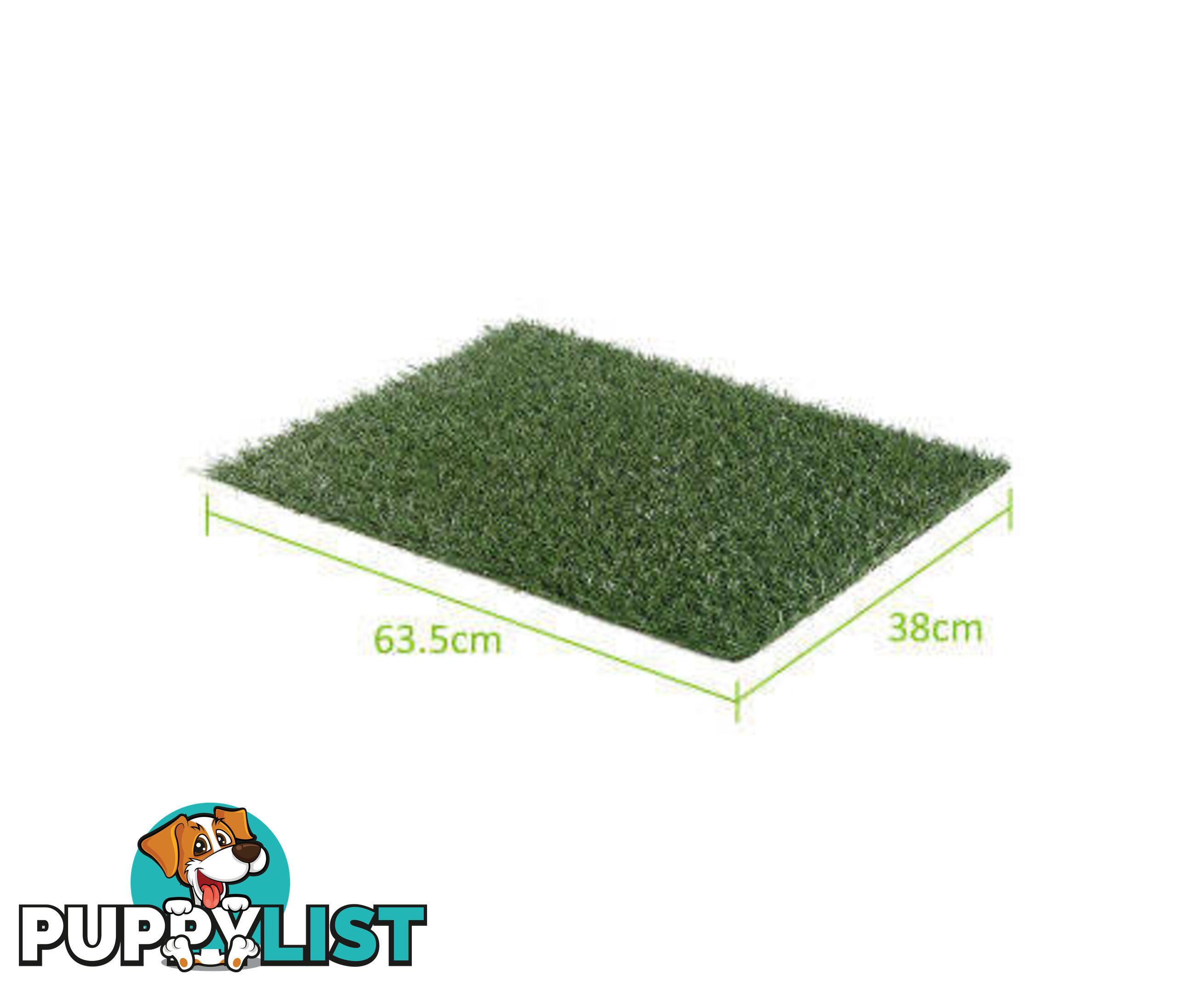 Paw Mate Grass Mat for Pet Dog Potty Tray Training Toilet 63.5cm x 38cm - V274-PET-MAT-202