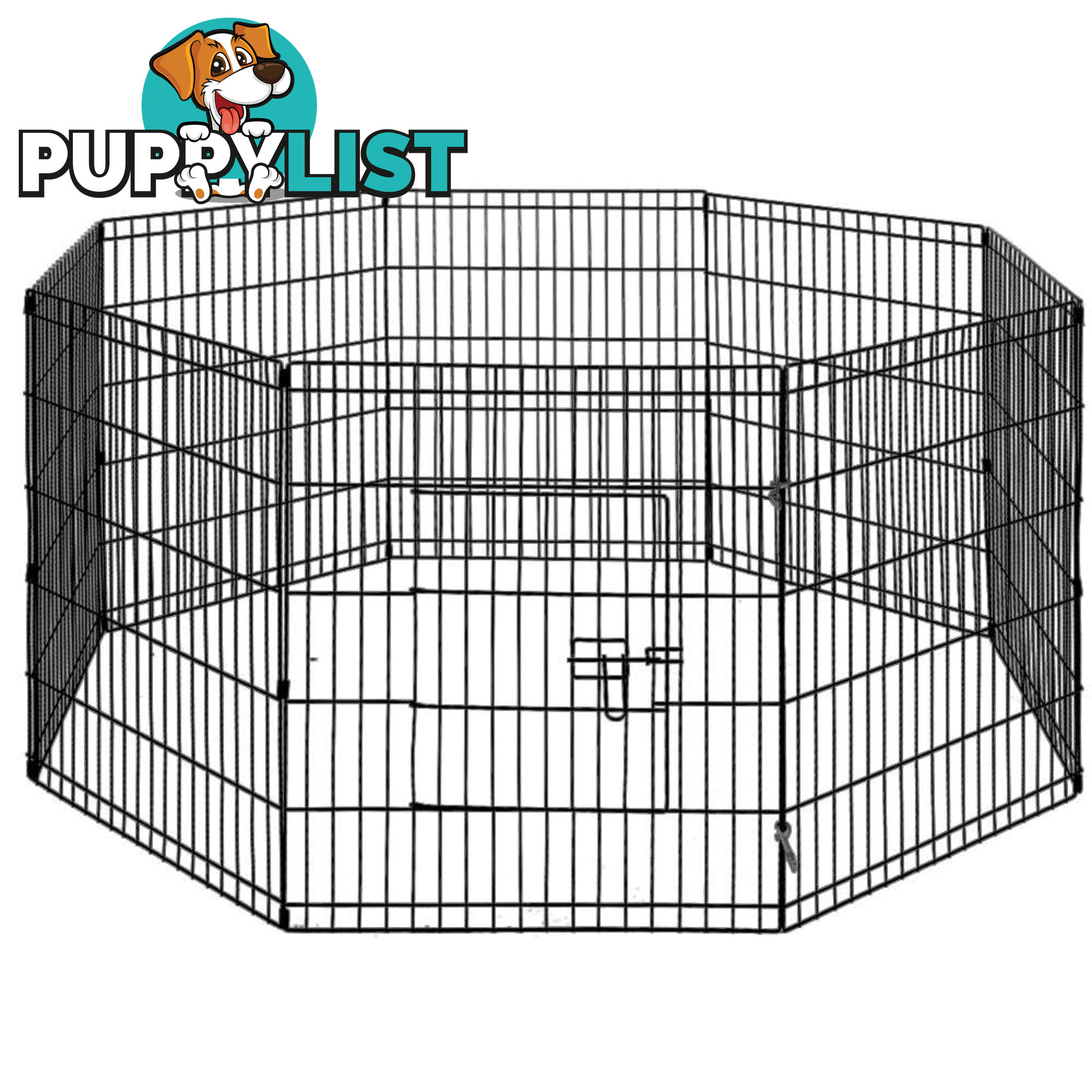 i.Pet 30" 8 Panel Dog Playpen Pet Fence Exercise Cage Enclosure Play Pen - PET-DOGPLAYPEN-30
