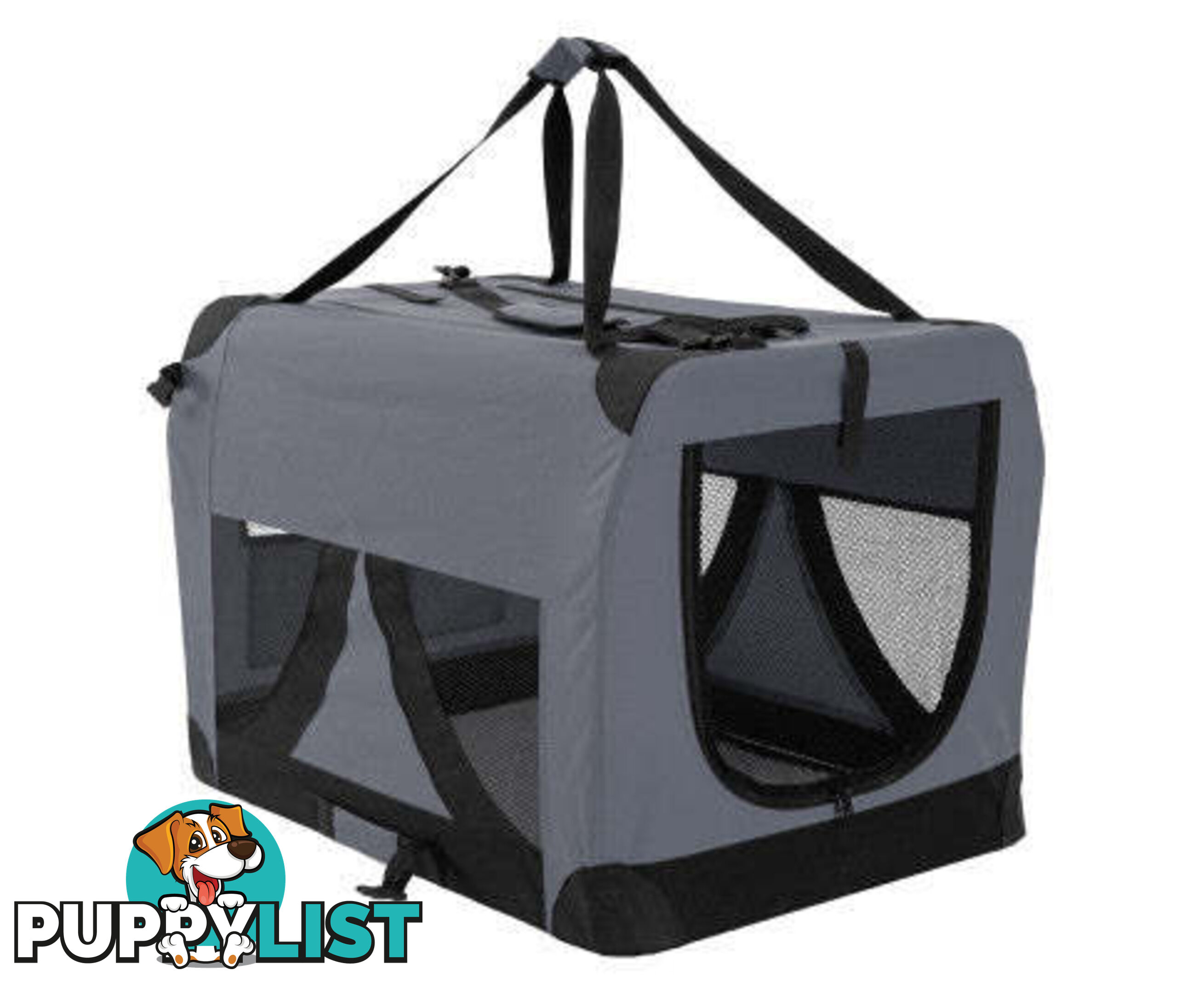 Paw Mate Portable Soft Dog Cage Crate Carrier - V274-PET-02XXXL-GY