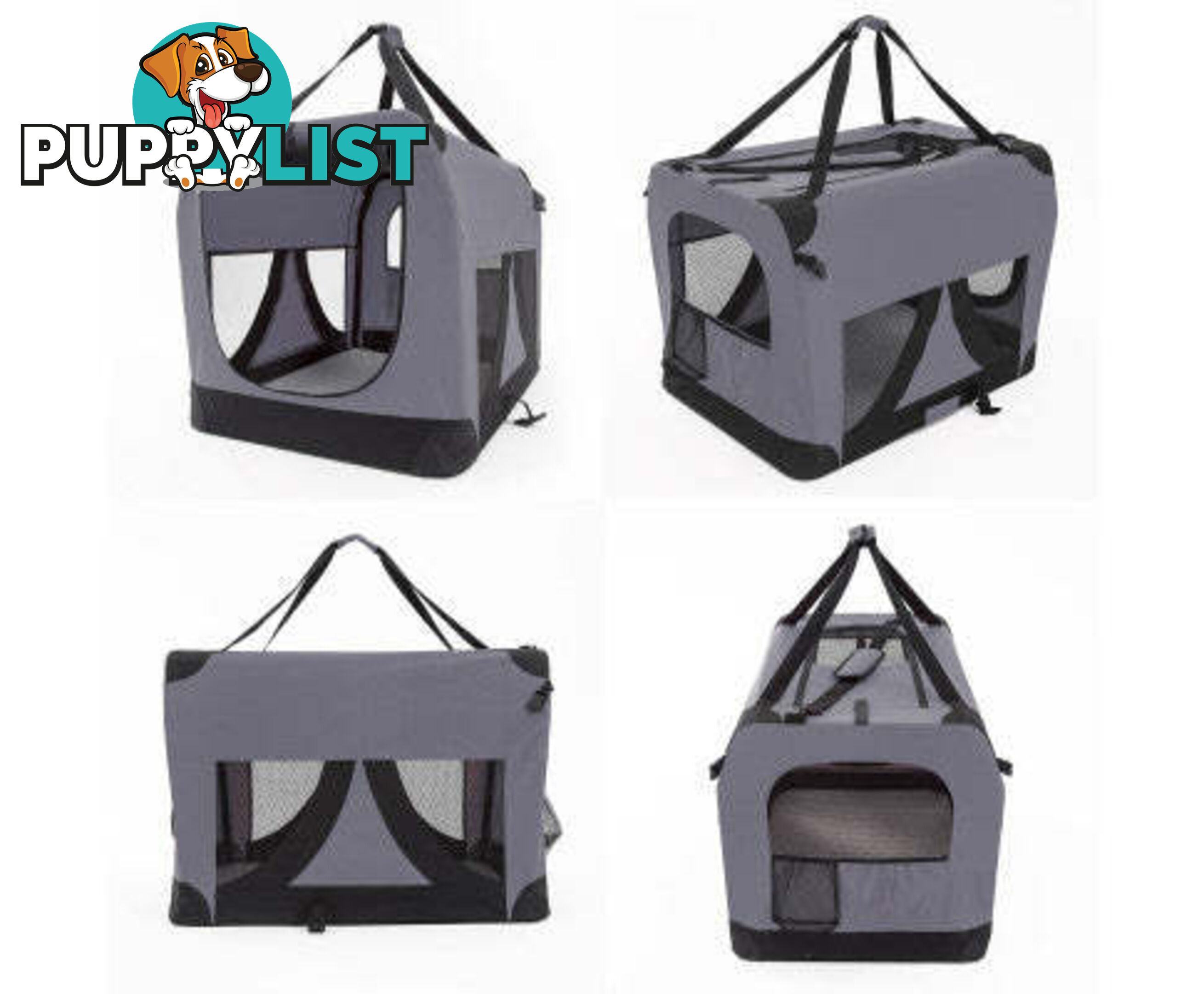 Paw Mate Portable Soft Dog Cage Crate Carrier - V274-PET-02XXXL-GY