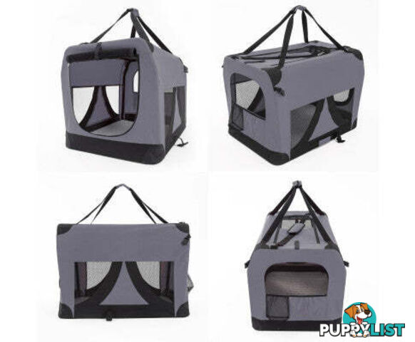 Paw Mate Portable Soft Dog Cage Crate Carrier - V274-PET-02XXXL-GY